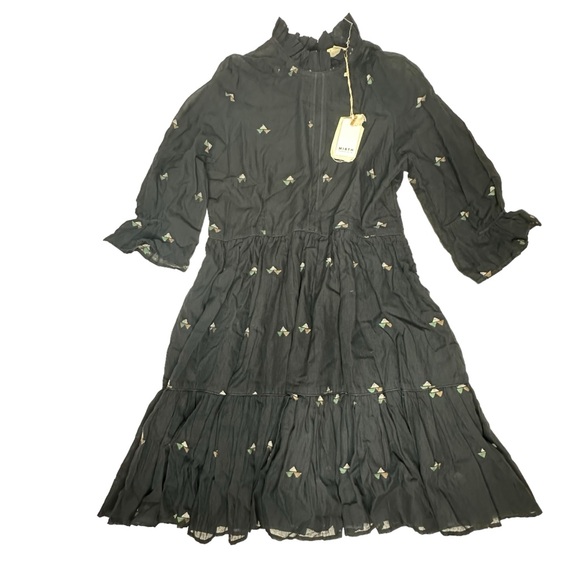 Last Chance NWT MIRTH Handmade Editions NAPA Mini Dress in Black Jamdani m - Picture 13 of 16